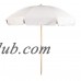 6.5 ft. Steel Octagon Shaped Commercial Grade Beach Umbrella with Ash Wood Pole & Acrylic Fabric   